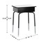 Flash Furniture HERCULES Student Desk w/Open Front Metal Book Box, Gray Desktop, Black Frame and Black Stack Chair FD-DESK-GYB-SCH3BB-GG - alternate 6